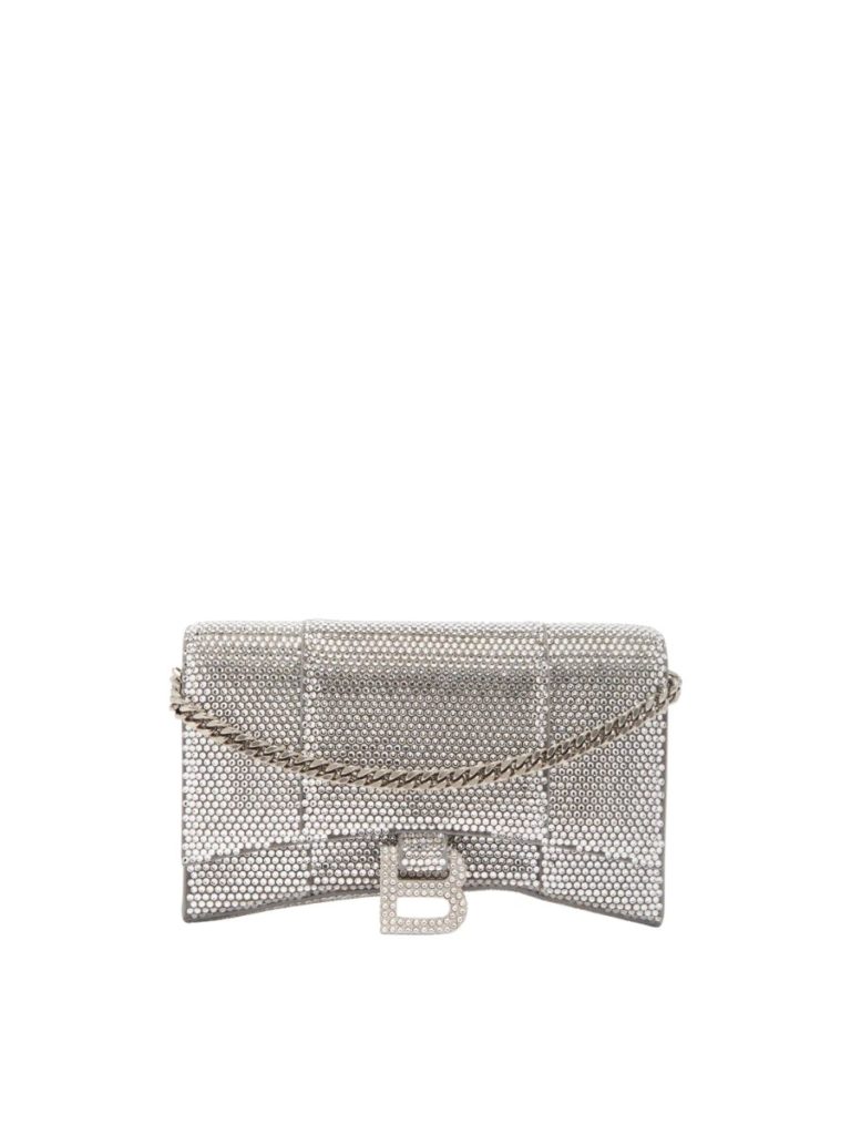 Balenciaga Hourglass Crystal Embellished Cross Body Bag ABOUT ICONS