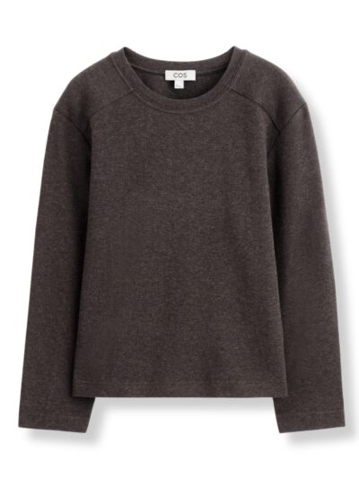 COS Cotton Long-Sleeved Top