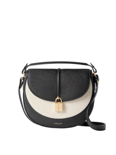 DEMELLIER Siena Saddle Leather And Canvas Shoulder Bag