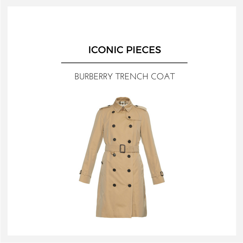 burberry trench coat iconic pieces