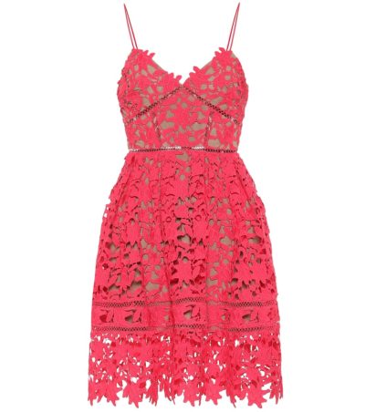 Self Portrait - Azaelea Floral-Lace Dress - Pink