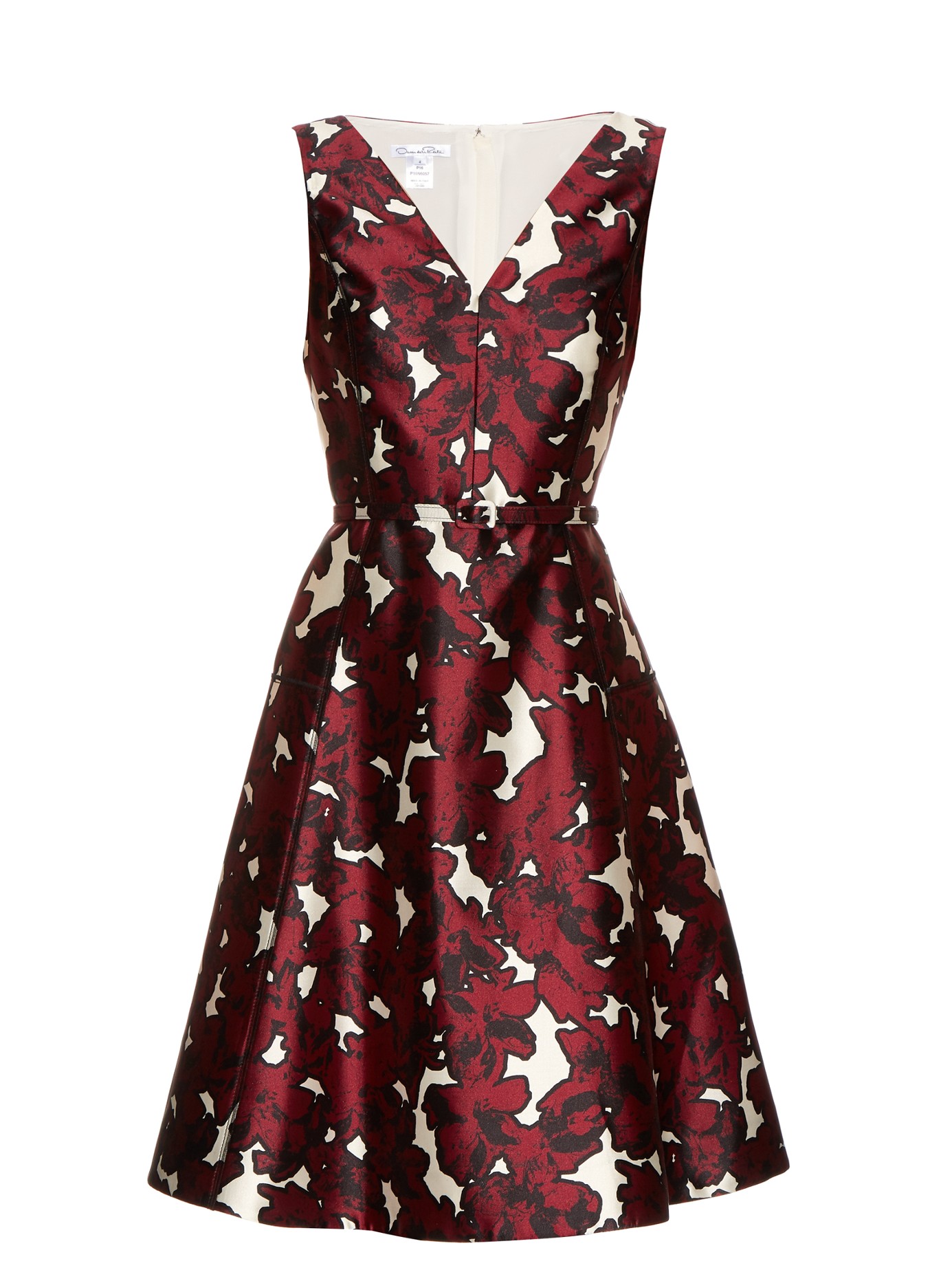 Oscar De La Renta - Floral-Print Silk-Twill Dress | FASHION STYLE FAN
