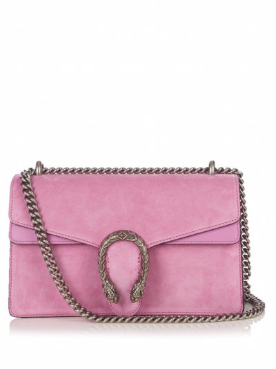 Gucci - Dionysus Small Suede Shoulder Bag, Pink