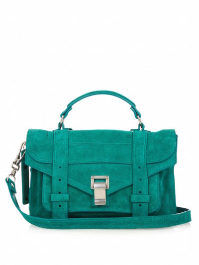 Proenza Schouler - PS1 Mini Suede Cross-Body Bag, Emerald-Green