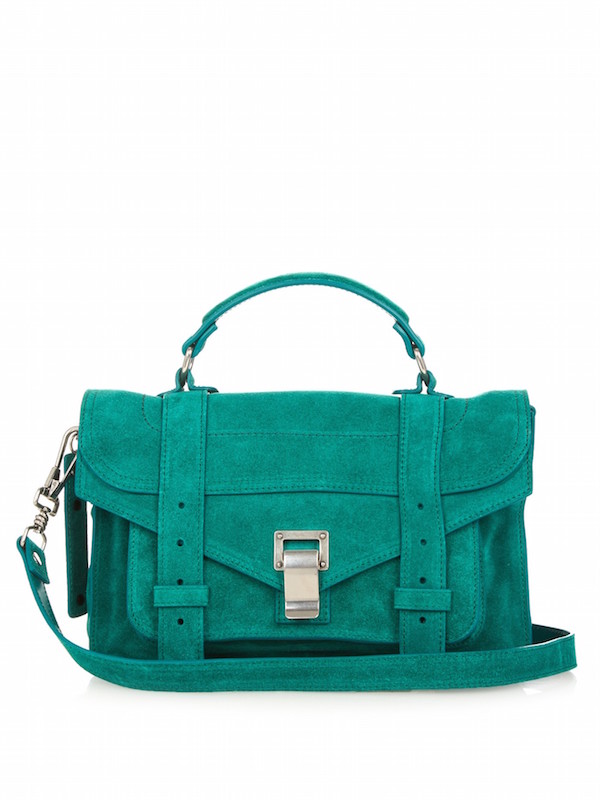 Proenza Schouler - PS1 Tiny Suede Cross-Body Bag, Emerald-Green | ABOUT ...