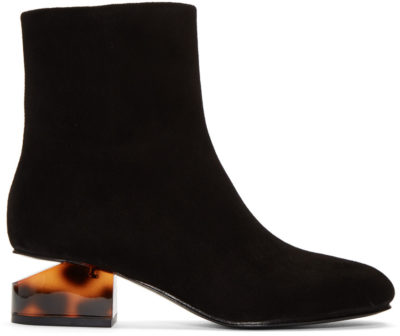 Alexander Wang - Suede Kelly Boots - Black