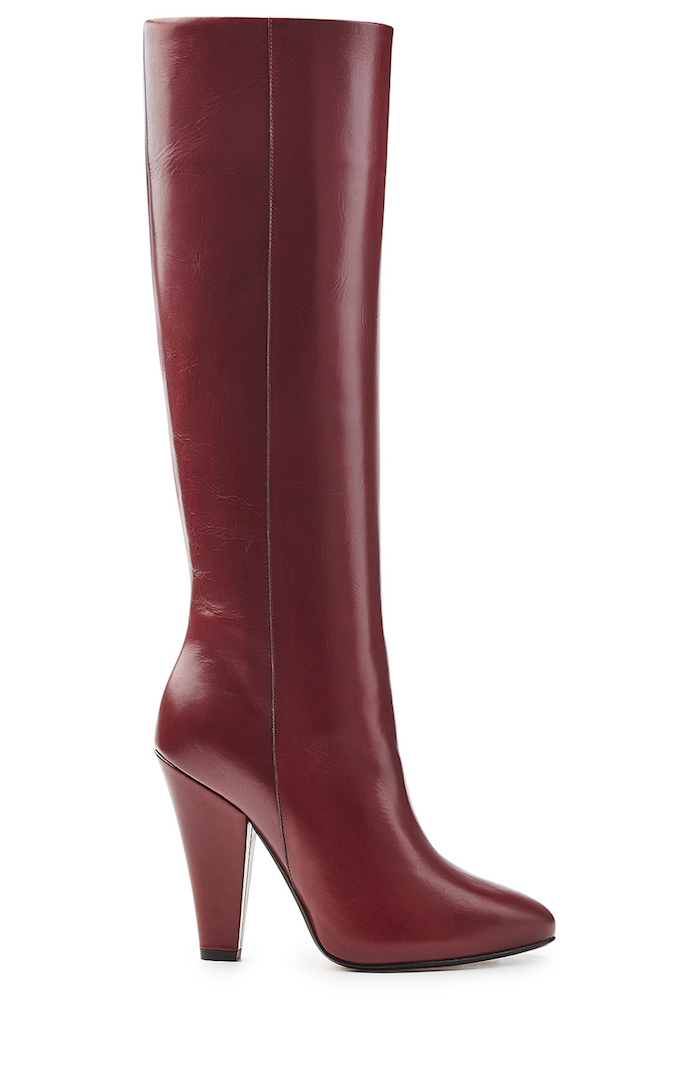 Sonia Rykiel - Leather Knee Boots - Bordeaux | ABOUT ICONS