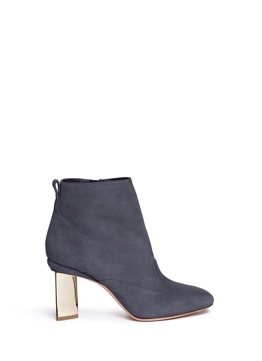 triangle heel boots