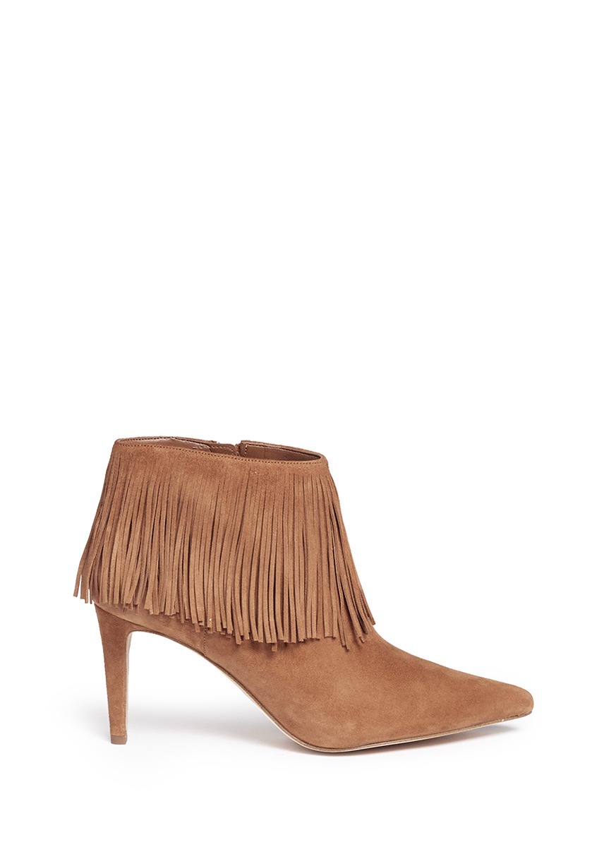 Sam Edelman - Kandice Fringe Suede Ankle Boots | ABOUT ICONS