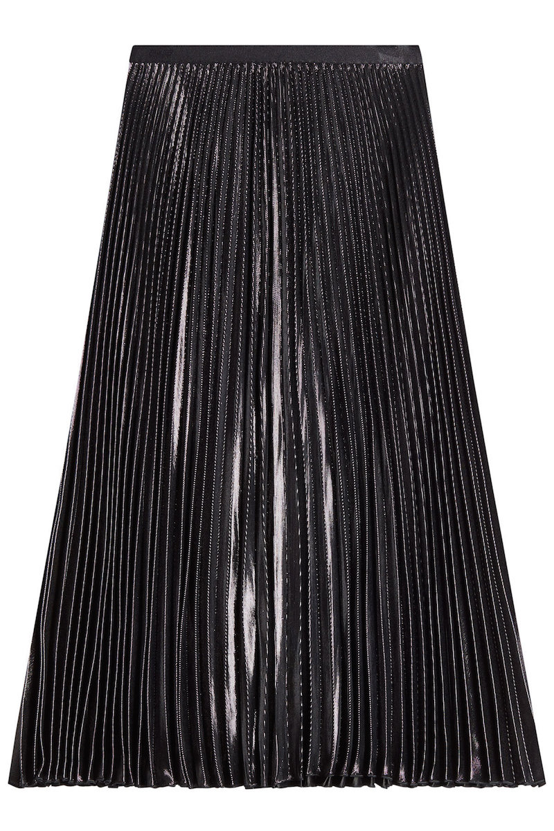 Diane Von Furstenberg - Pleated Skirt with Metallic Thread | ABOUT ICONS