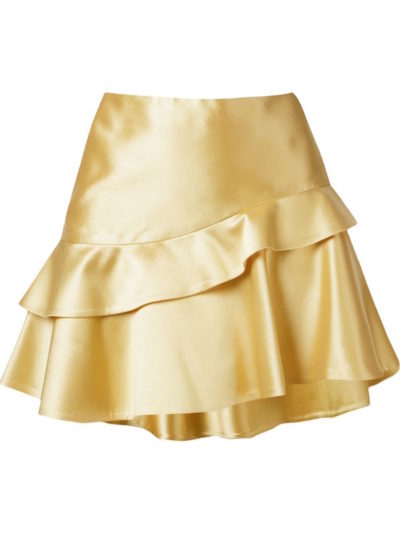 Martha Medeiros - Ruffled Hem Asymmetric Skirt