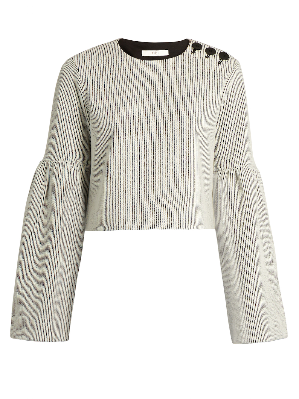 Tibi - Bell-sleeved Cropped Top | ABOUT ICONS