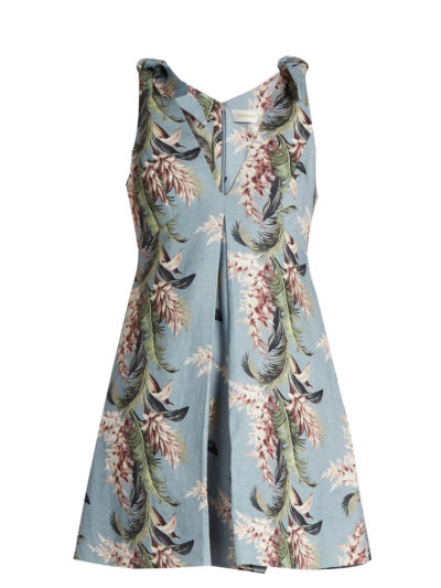 Zimmermann - Winsome Floral-print Linen Trapeze Dress