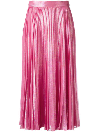 Gucci - Pleated Metallic Skirt - Pink