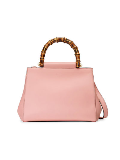 Gucci - Nymphaea Leather Top Handle Bag - Pink