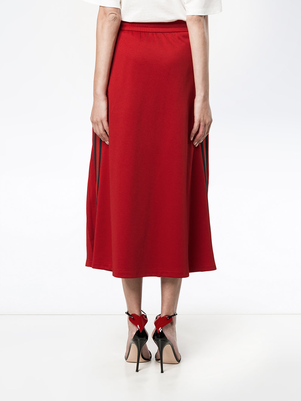 Gucci – Pleated Midi Skirt – Red | ABOUT ICONS