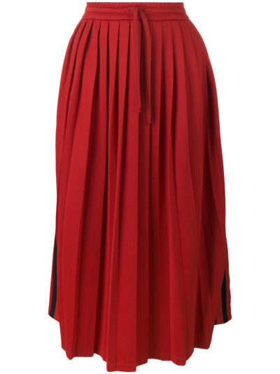 Gucci - Pleated Midi Skirt - Red