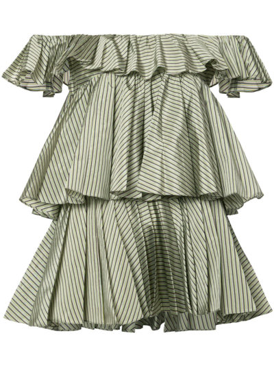 Tome - Striped Frill Detail Blouse