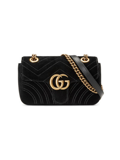 Gucci - GG Marmont Velvet Mini Bag - Black