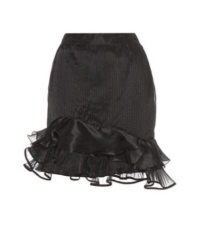 Isabel Marant - Vendel Pleated Silk-Blend Skirt - Black