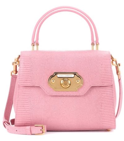 Dolce & Gabbana - Welcome Leather Shoulder Bag - Pink