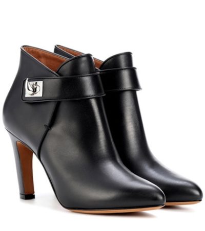 Givenchy - Shark Leather Ankle Boots - Black