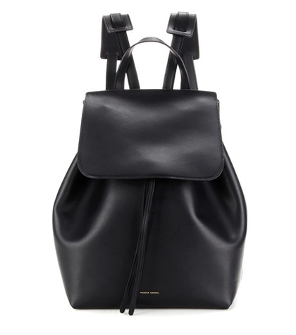 Mansur Gavriel - Leather Backpack - Black | ABOUT ICONS