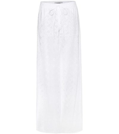 Valentino - Broderie Anglaise Wide-Leg Trousers