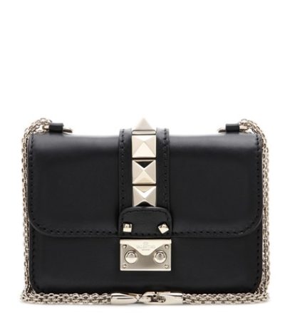 Valentino - Lock Mini Leather Shoulder Bag