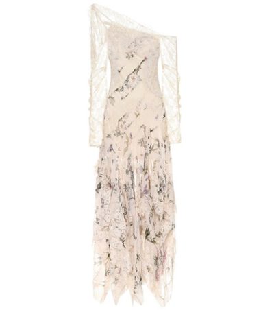 Zimmermann - One-Shoulder Printed Silk Dress