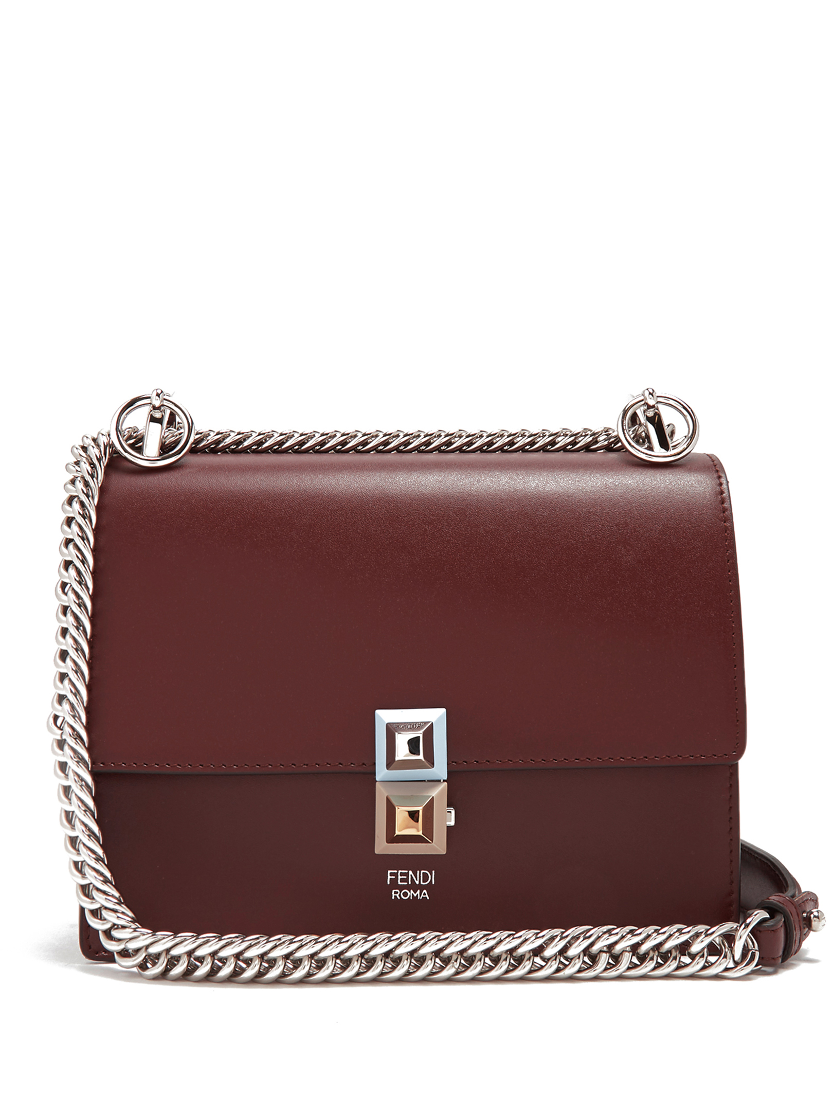 Fendi - Kan I Small Leather Cross-Body Bag | ABOUT ICONS