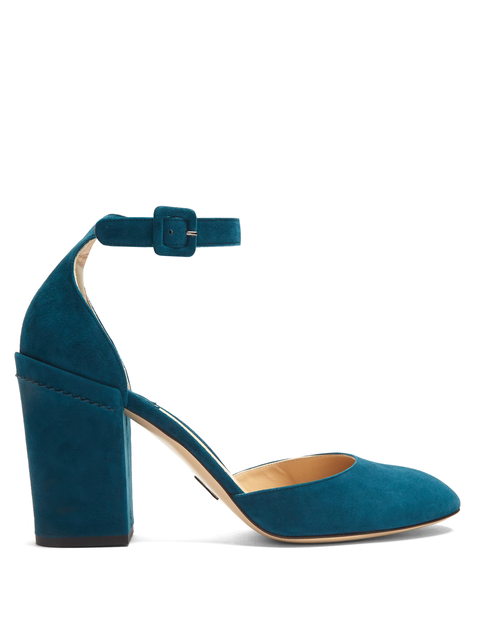 Paul Andrew - Bastioni Block-Heel Suede Pumps | ABOUT ICONS