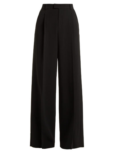 Red Valentino - Wide-Leg High-Rise Crepe Trousers