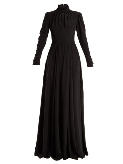 Rochas - High-Neck Silk Gown