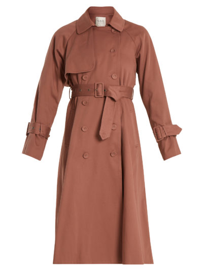 Sea - Belted Cotton Double-Breasted Trench Coat