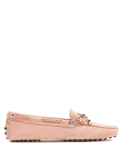 Tod'S - Gommino Lace-Up Suede Loafers