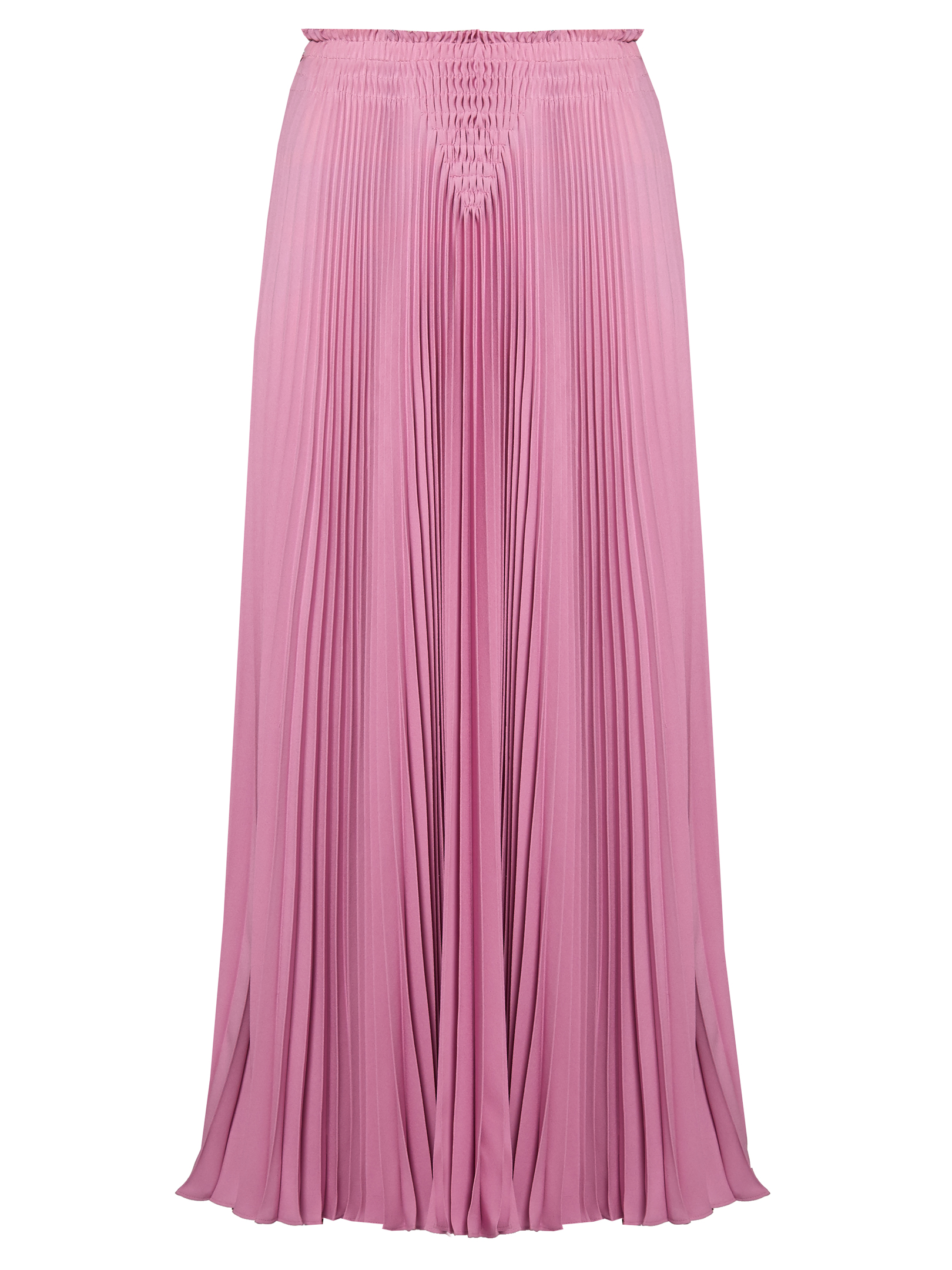 Valentino - High-Rise Pleated Silk-Crepe Midi Skirt | ABOUT ICONS