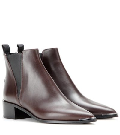 Acne Studios - Jensen Leather Ankle Boots - Brown