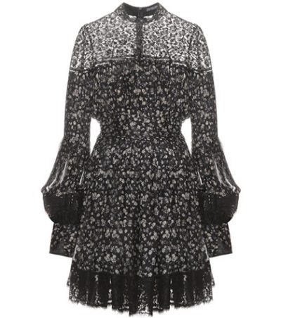 Alexander McQueen - Printed Silk Dress - Black