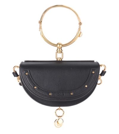 chloe nile minaudiere black