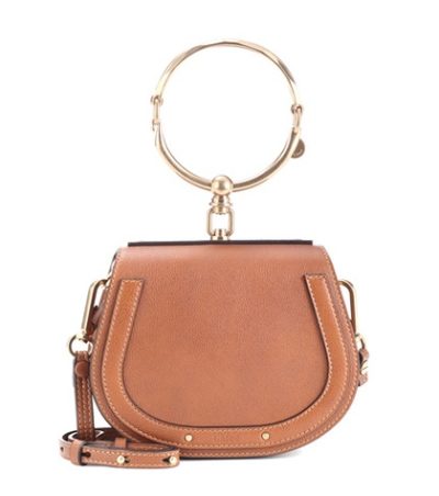 Chloé - Small Nile Leather Bracelet Crossbody Bag - Brown
