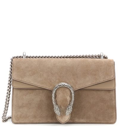 Gucci - Dionysus Small Suede And Leather Shoulder Bag