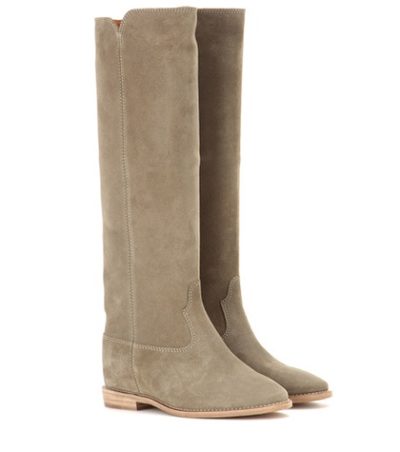 Isabel Marant - Étoile Cleave Concealed Wedge Suede Boots - Neutrals