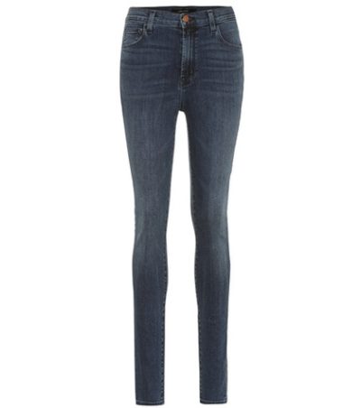 J Brand - Carolina High-Waisted Skinny Jeans - Blue