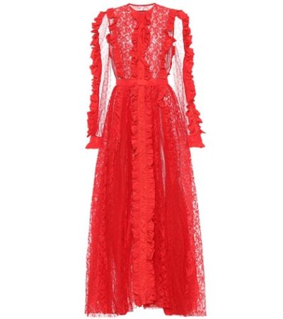MSGM - Lace Gown - Red