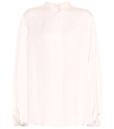 The Row - Maura Silk Shirt - White