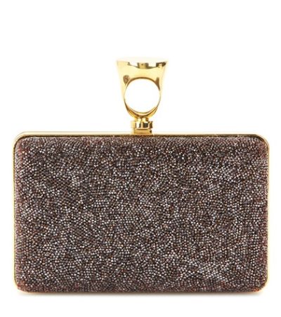 Tom Ford - Micro Rock Embellished Box Clutch - Red