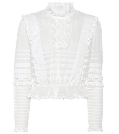 Zimmermann - Helm Layered Frill Cotton Top - White