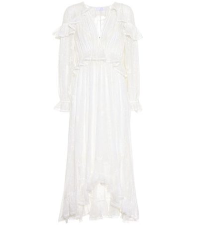 Zimmermann - Lovelorn Cape Silk Dress - White