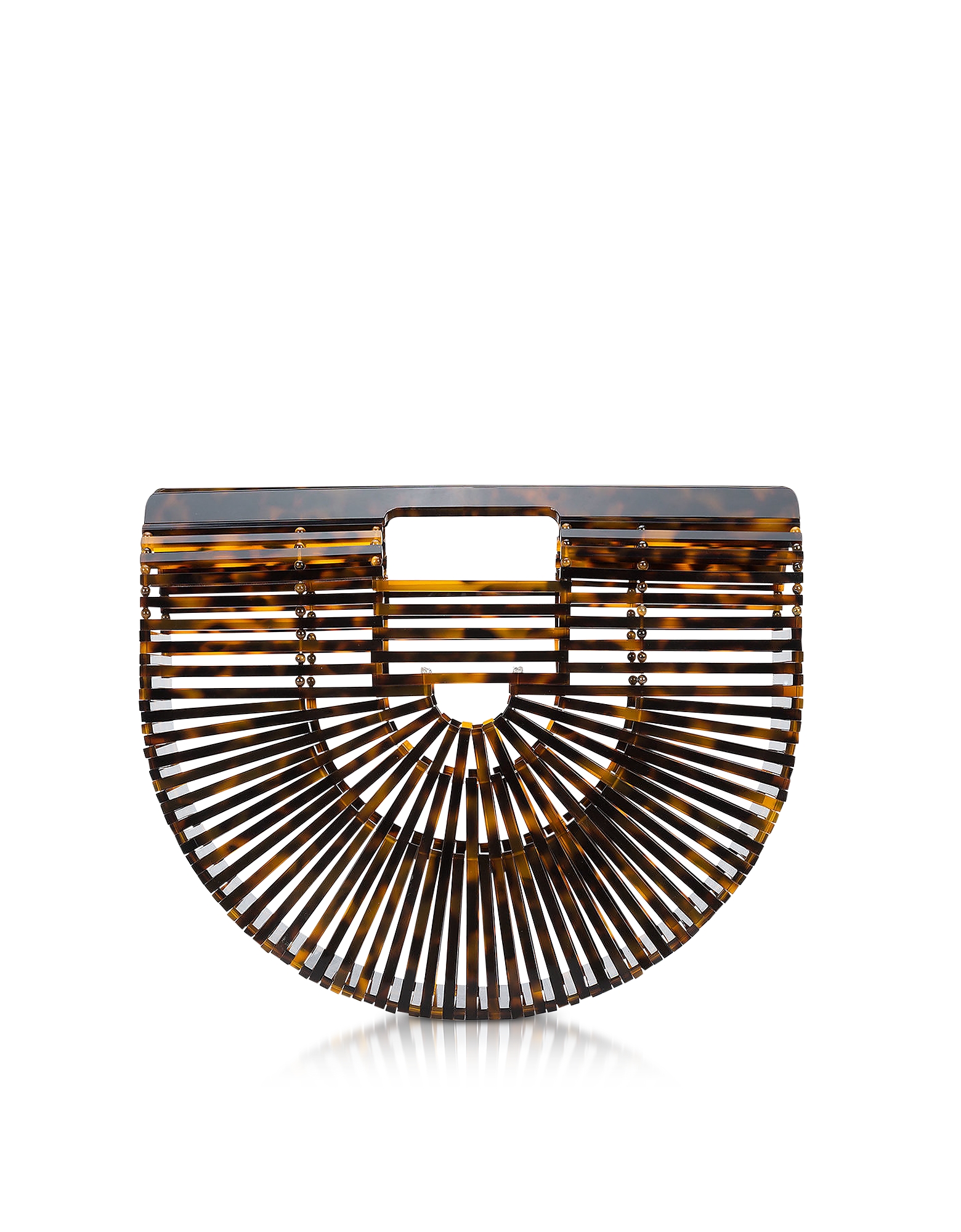 Cult Gaia - Tortoise Acrylic Small Ark Bag | ABOUT ICONS